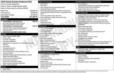 2025 Buick Envista Preferred