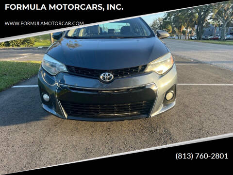 2015 Toyota Corolla for sale at FORMULA MOTORCARS, INC. in Tampa FL