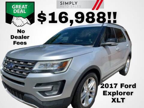 2017 Ford Explorer for sale at Simply Auto Sales in Palm Beach Gardens FL