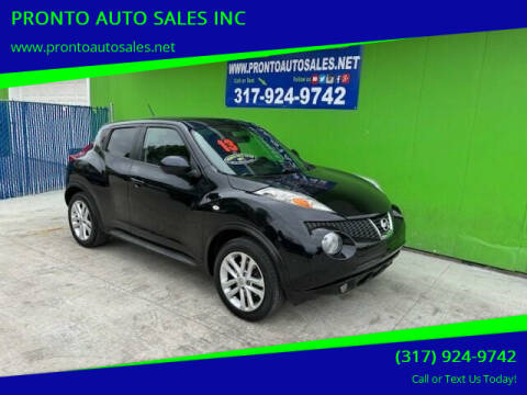 2013 Nissan JUKE for sale at PRONTO AUTO SALES INC in Indianapolis IN