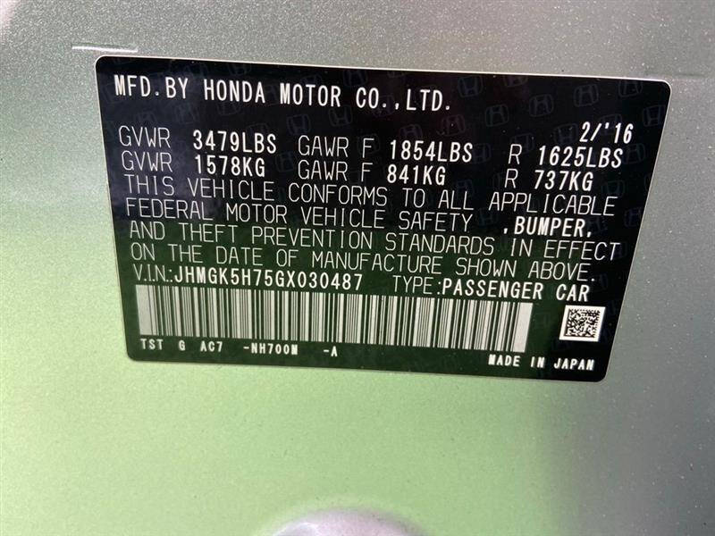 2016 Honda Fit EX