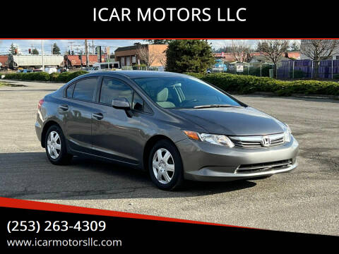 2012 Honda Civic for sale at ICAR MOTORS LLC in Auburn WA