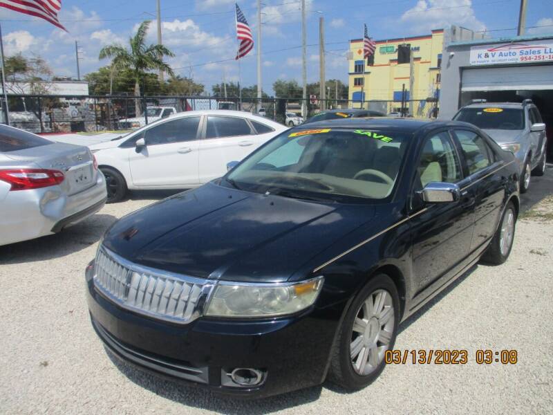 2008 Lincoln MKZ for sale at K & V AUTO SALES LLC in Hollywood FL