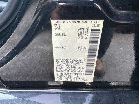 2020 Nissan Altima 2.5 S