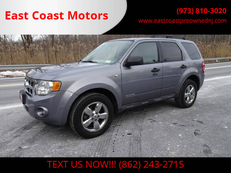2008 Ford Escape for sale at East Coast Motors in Lake Hopatcong NJ