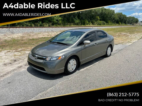 2007 Honda Civic for sale at A4dable Rides LLC in Haines City FL
