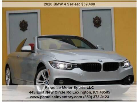 2020 BMW 4 Series for sale at Paradise Motor Sports LLC in Lexington KY