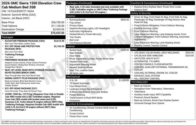 2026 GMC Sierra 1500