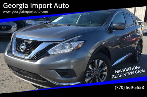 2016 Nissan Murano for sale at Georgia Import Auto in Alpharetta GA