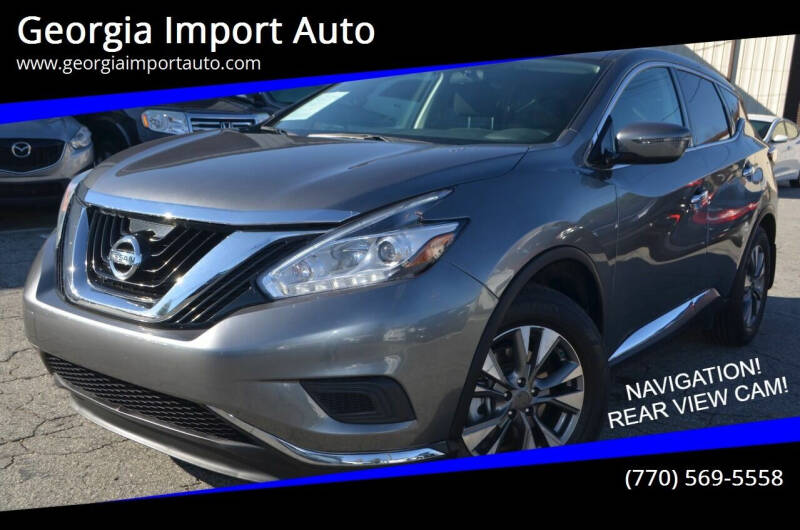 2016 Nissan Murano for sale at Georgia Import Auto in Alpharetta GA