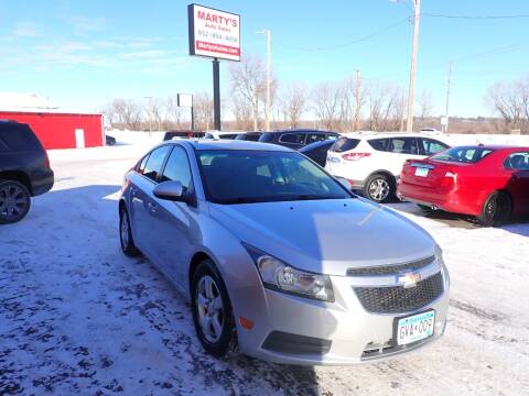 2012 Chevrolet Cruze for sale at Marty's Auto Sales in Savage MN