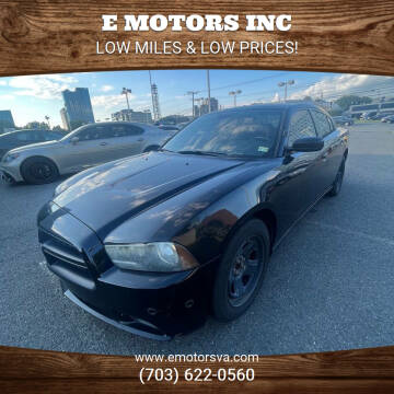 2013 Dodge Charger for sale at E Motors INC in Vienna VA