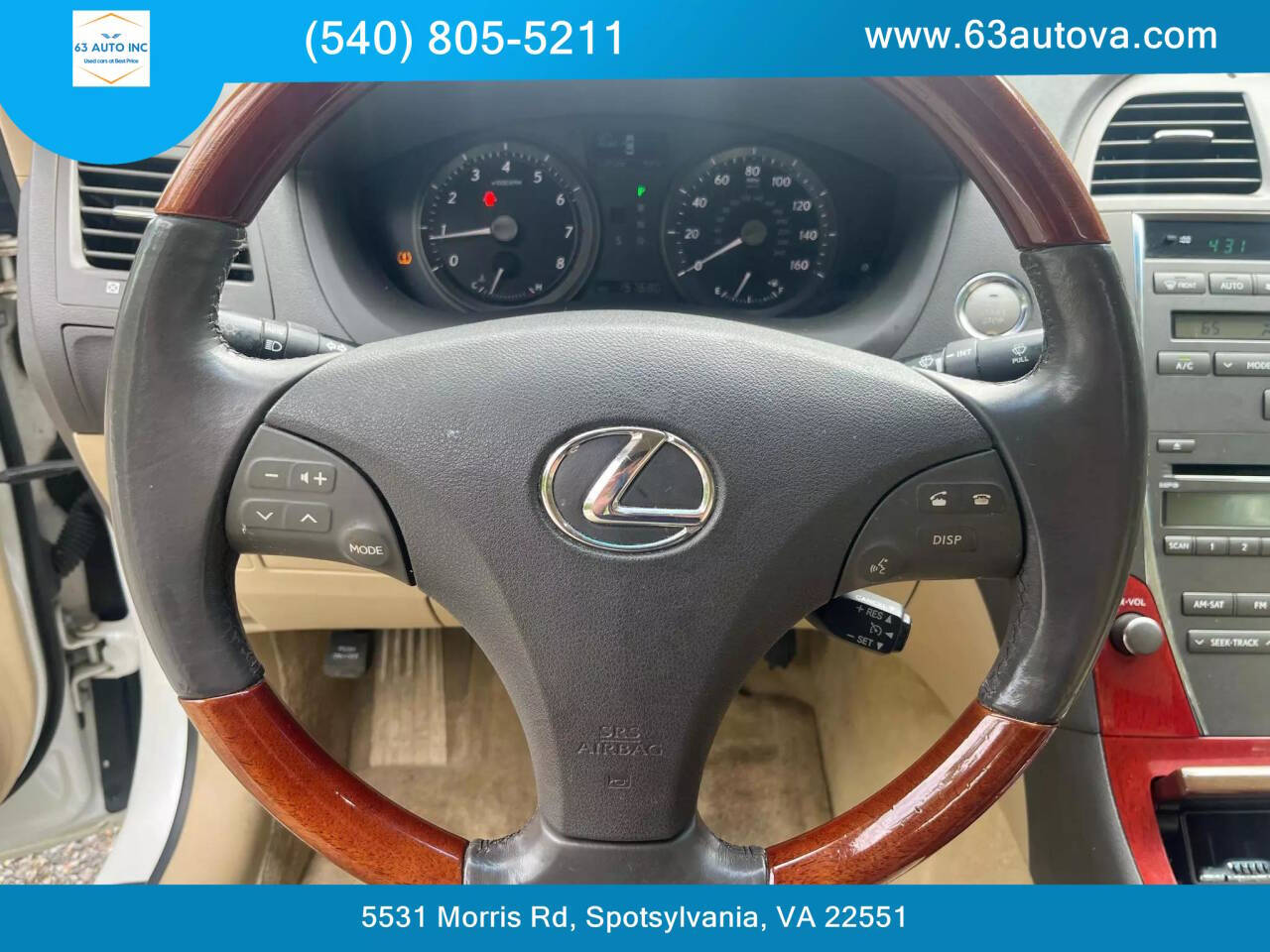 2008 Lexus ES 350 for sale at 63 Auto Inc in Spotsylvania, VA