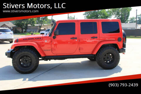 2016 Jeep Wrangler Unlimited for sale at Stivers Motors, LLC in Nash TX