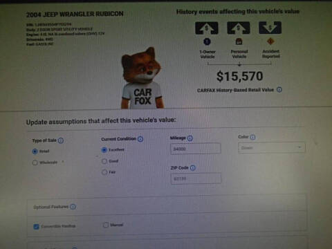 2004 Jeep Wrangler Rubicon