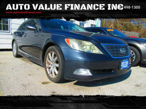 2007 Lexus LS 460 for sale at AUTO VALUE FINANCE INC in Houston TX
