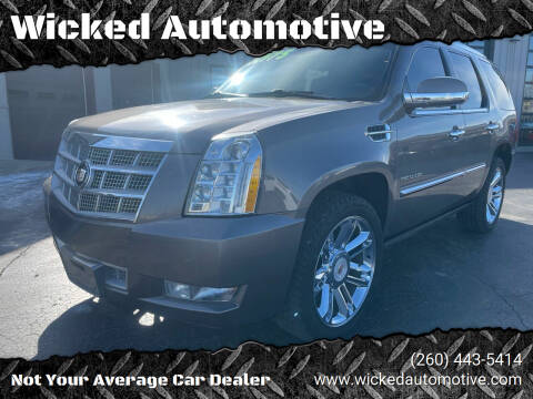 2013 Cadillac Escalade for sale at Wicked Automotive in Fort Wayne IN