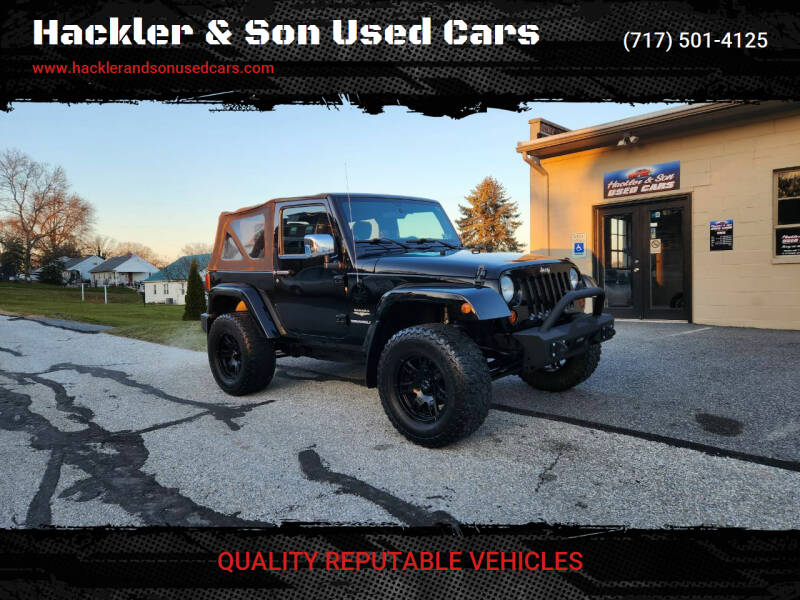 2012 Jeep Wrangler for sale at Hackler & Son Used Cars in Red Lion PA