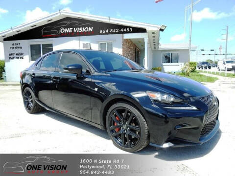 2015 Lexus IS 350 for sale at One Vision Auto in Hollywood FL