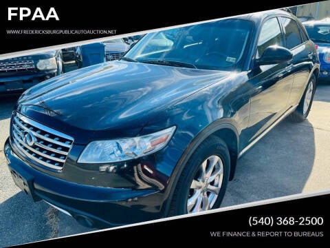 2007 Infiniti FX35 for sale at FPAA in Fredericksburg VA