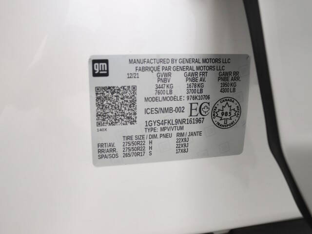 2022 Cadillac Escalade Sport