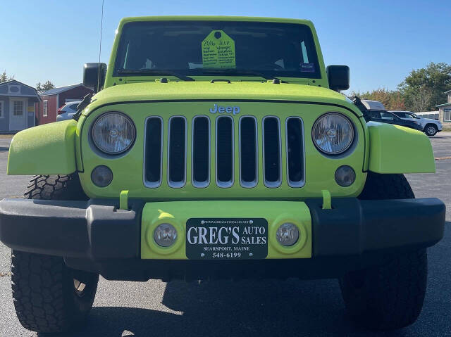 2016 Jeep Wrangler Unlimited for sale at Greg's Auto Sales in Searsport, ME