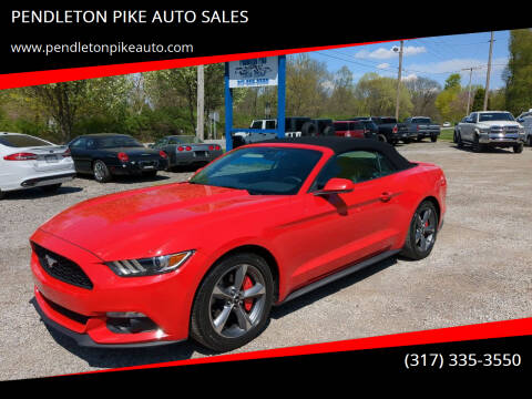2017 Ford Mustang for sale at PENDLETON PIKE AUTO SALES in Ingalls IN