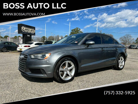 2015 Audi A3 for sale at BOSS AUTO LLC in Norfolk VA