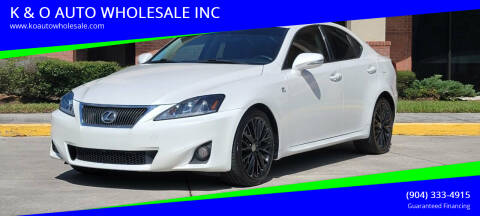 2011 Lexus IS 250 for sale at K & O AUTO WHOLESALE INC in Jacksonville FL