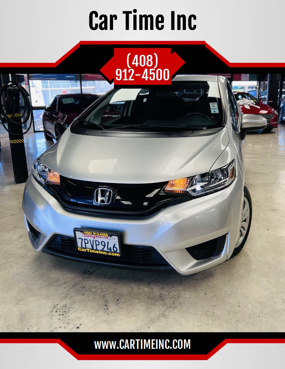 Silver 2016 Honda Fit LX LX 4dr Hatchback CVT 1