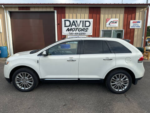 2012 Lincoln MKX for sale at DAVID MOTORS LLC in Grey Eagle MN