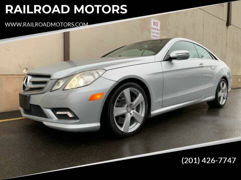 2010 Mercedes-Benz E-Class for sale at RAILROAD MOTORS in Hasbrouck Heights NJ