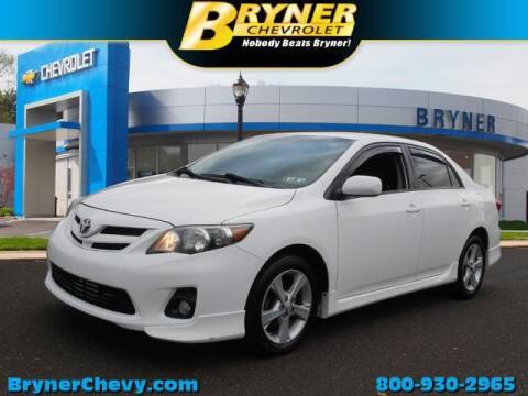 2013 Toyota Corolla for sale at BRYNER CHEVROLET in Jenkintown PA