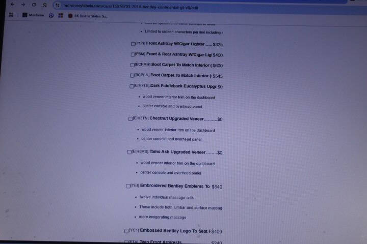 2014 Bentley Continental GT V8