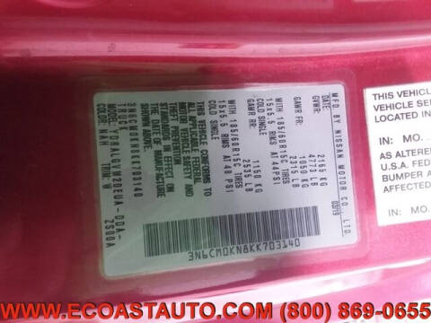 2019 Nissan NV200 SV