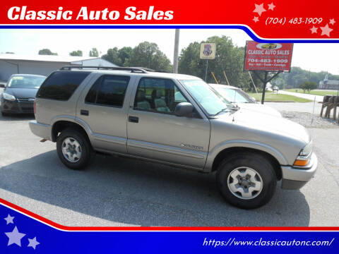 2002 Chevrolet Blazer for sale at Classic Auto Sales in Maiden NC