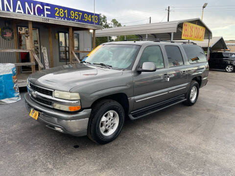 2002 Chevrolet Suburban for sale at Texas 1 Auto Finance in Kemah TX