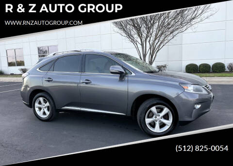 2013 Lexus RX 350 for sale at R & Z AUTO GROUP in Austin TX