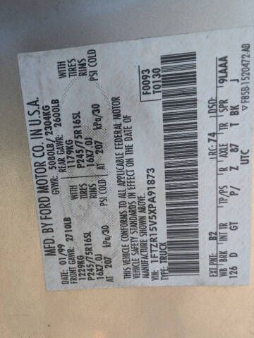 1999 Ford Ranger XLT