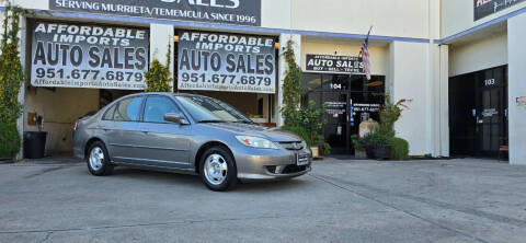 2004 Honda Civic for sale at Affordable Imports Auto Sales in Murrieta CA