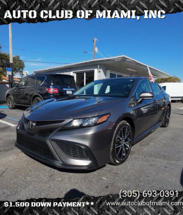 2022 Toyota Camry for sale at AUTO CLUB OF MIAMI, INC in Miami FL