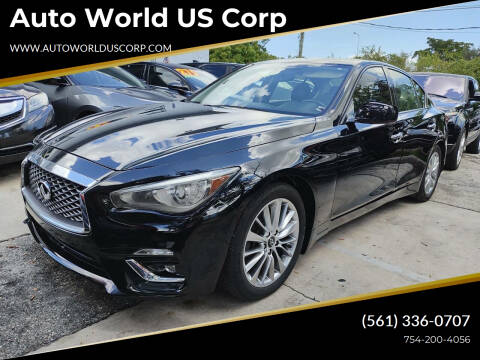 2019 Infiniti Q50 for sale at Auto World US Corp in Plantation FL