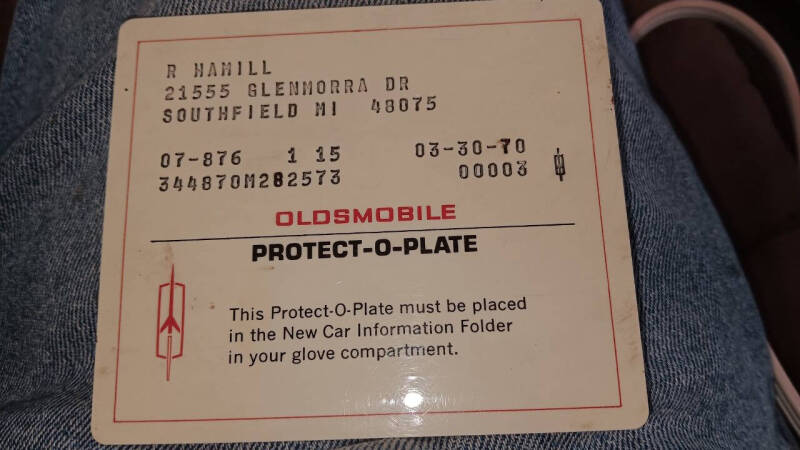 1970 Oldsmobile 4-4-2