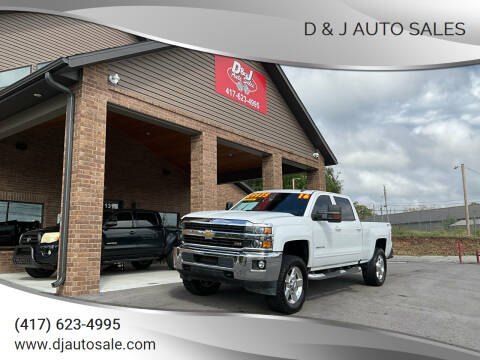 2016 Chevrolet Silverado 2500HD for sale at D & J AUTO SALES in Joplin MO