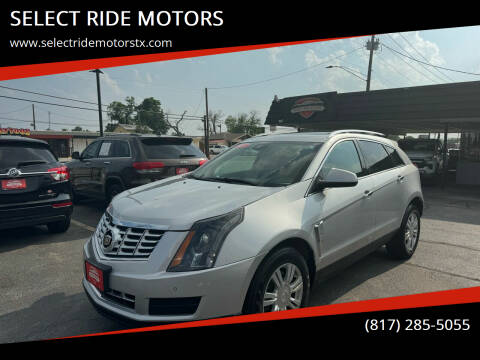 2016 Cadillac SRX for sale at SELECT RIDE MOTORS in Arlington TX