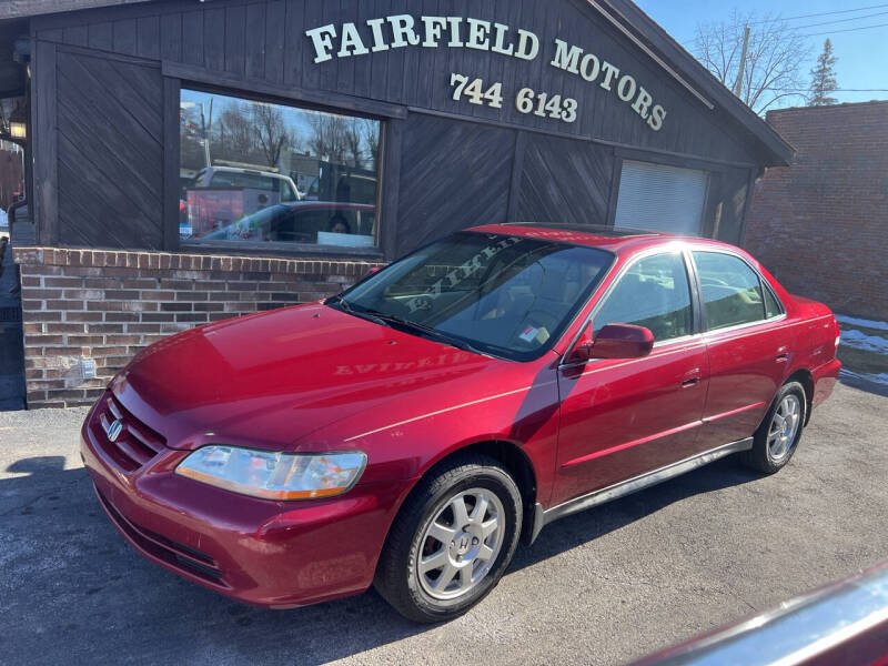 2002 Honda Accord for sale at Fairfield Motors in Fort Wayne IN