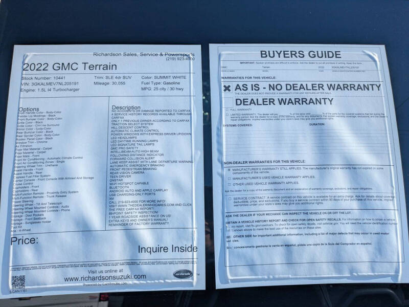 2022 GMC Terrain SLE
