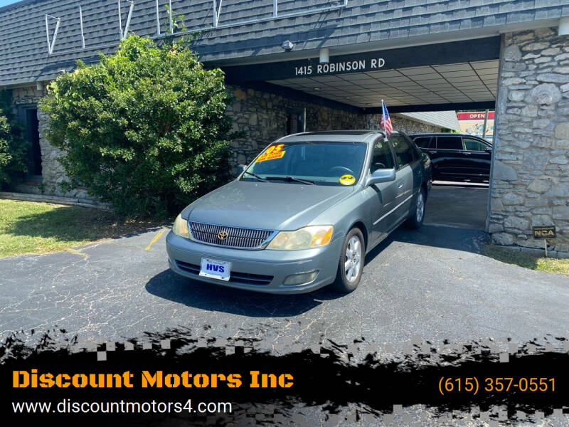 2002 Toyota Avalon for sale at Discount Motors Inc in Old Hickory TN