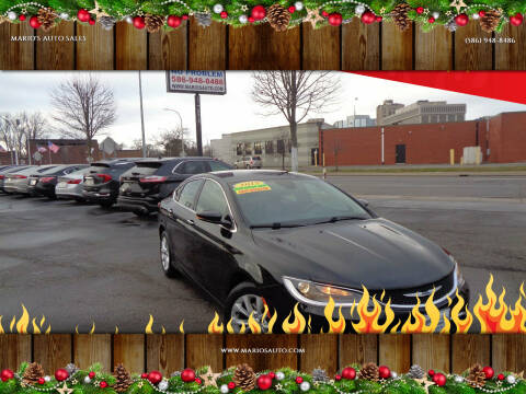 2015 Chrysler 200 for sale at MARIO'S AUTO SALES in Mount Clemens MI