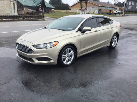 2018 Ford Fusion Hybrid for sale at The Autobahn Auto Sales & Service Inc. in Johnstown PA